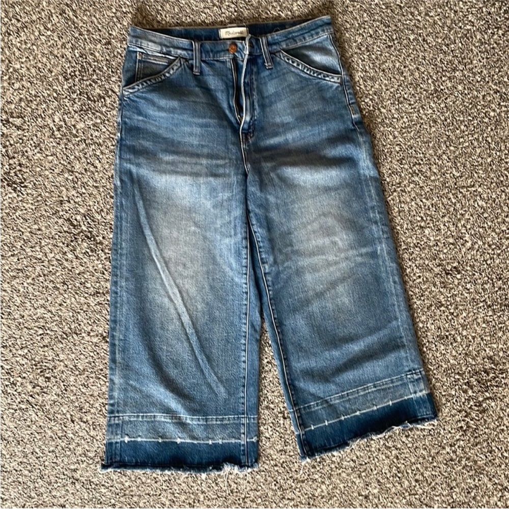 Madewell High Rise Wide Leg Crop Jean - Sz 31
